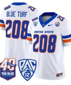 Blue Turf Jersey #208 Boise State Broncos 2026 Limited All Stitched by My Store NCAA Football Jerseys