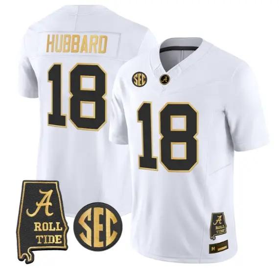 Bray Hubbard #18 Alabama Crimson Tide Jersey 2026 Alabama Map Stitched 4 Bray Hubbard #18 Alabama Crimson Tide Jersey 2026 Alabama Map Stitched by My Store NCAA Football Jerseys