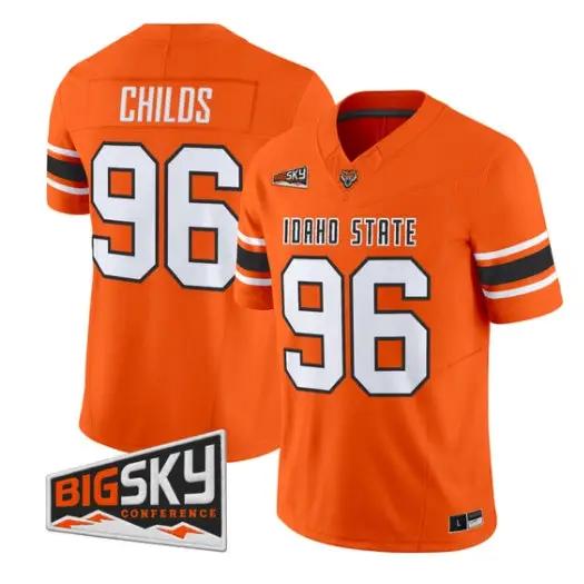 Bronson Childs Jersey #96 Idaho State Bengals 2026 Limited All Stitched by My Store NCAA Football Jerseys