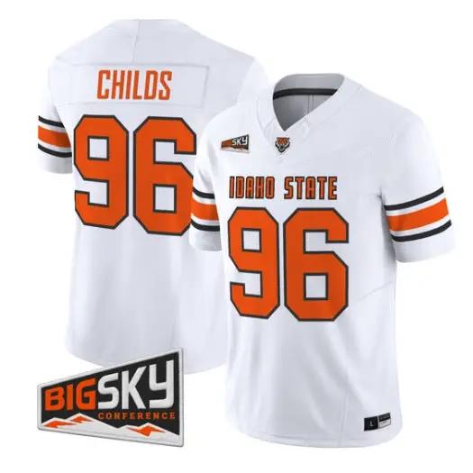 Bronson Childs Jersey #96 Idaho State Bengals 2026 Limited All Stitched by My Store NCAA Football Jerseys