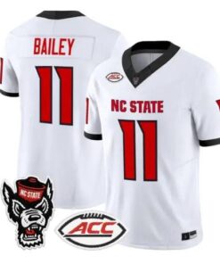 CJ Bailey Jersey #11 NC State Wolfpack 2026 Vapor Limited All Stitched 6 CJ Bailey Jersey #11 NC State Wolfpack 2026 Vapor Limited All Stitched by My Store NCAA Football Jerseys