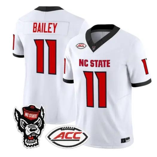 CJ Bailey Jersey #11 NC State Wolfpack 2026 Vapor Limited All Stitched 3 CJ Bailey Jersey #11 NC State Wolfpack 2026 Vapor Limited All Stitched by My Store NCAA Football Jerseys