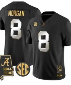 Cederian Morgan #8 Alabama Crimson Tide Jersey 2026 Alabama Stitched by My Store NCAA Football Jerseys