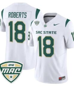 Charles Roberts Jersey #18 Sacramento State Hornet 2026 All Stitched by My Store NCAA Football Jerseys