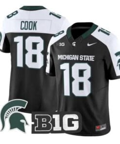 Connor Cook Jersey #18 Michigan State Spartans 2026 Limited Stitched by My Store NCAA Football Jerseys