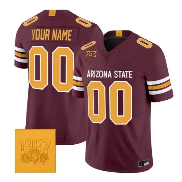 Custom Arizona State Sun Devils Jersey 2026 Roses & Devils Limited All Stitched 1 Custom Arizona State Sun Devils Jersey 2026 Roses & Devils Limited All Stitched by My Store NCAA Football Jerseys
