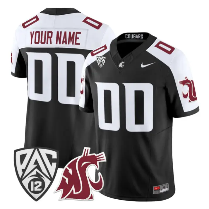 Custom Washington State Cougars Jersey Name, Number 2026 Vapor Stitched 1 Custom Washington State Cougars Jersey Name, Number 2026 Vapor Stitched by My Store NCAA Football Jerseys