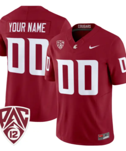 Custom Washington State Cougars Jersey Name, Number 2026 Vapor Stitched 11 Custom Washington State Cougars Jersey Name, Number 2026 Vapor Stitched by My Store NCAA Football Jerseys