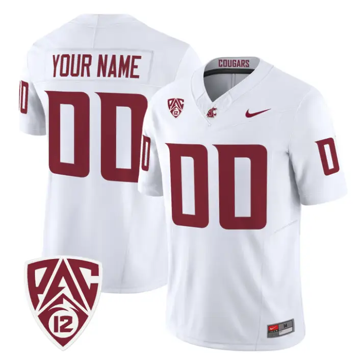 Custom Washington State Cougars Jersey Name, Number 2026 Vapor Stitched 3 Custom Washington State Cougars Jersey Name, Number 2026 Vapor Stitched by My Store NCAA Football Jerseys
