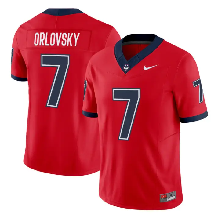 Dan Orlovsky Jersey #7 UConn Huskies 2026 Vapor Limited Football All Stitched 1 Dan Orlovsky Jersey #7 UConn Huskies 2026 Vapor Limited Football All Stitched by My Store NCAA Football Jerseys