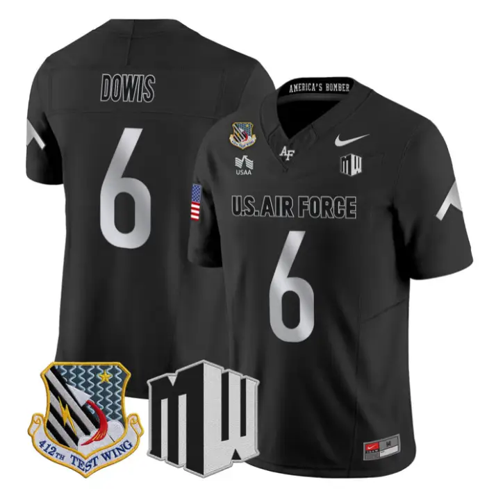 Dee Dowis Jersey #6 Air Force Falcons 2026 Vapor Limited All Stitched 1 Dee Dowis Jersey #6 Air Force Falcons 2026 Vapor Limited All Stitched by My Store NCAA Football Jerseys