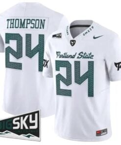 Delon Thompson Jersey #24 Portland State Vikings 2026 Limited All Stitched by My Store NCAA Football Jerseys