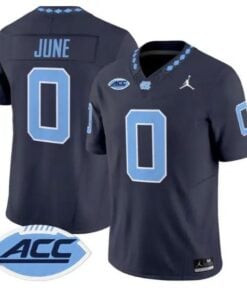 Demon June Jersey #0 North Carolina Tar Heels 2026 Limited Stitched by My Store NCAA Football Jerseys