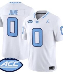 Demon June Jersey #0 North Carolina Tar Heels 2026 Limited Stitched by My Store NCAA Football Jerseys