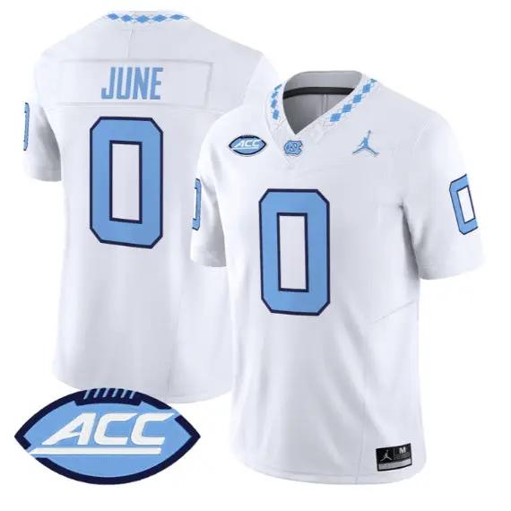 Demon June Jersey #0 North Carolina Tar Heels 2026 Limited Stitched by My Store NCAA Football Jerseys