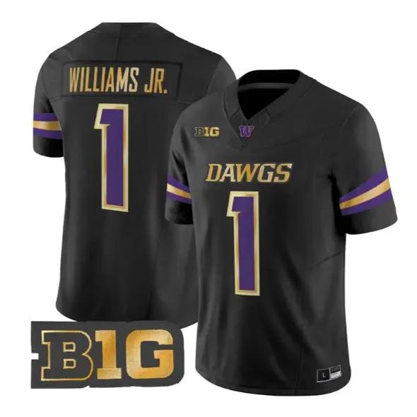 Demond Williams Jr. #1 Washington Huskies Jersey 2026 Unleash the Dawgs Stitched 1 Demond Williams Jr. #1 Washington Huskies Jersey 2026 Unleash the Dawgs Stitched by My Store NCAA Football Jerseys