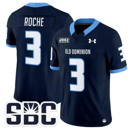 Devin Roche Jersey #3 Old Dominion Monarchs 2026 Limited All Stitched by My Store NCAA Football Jerseys