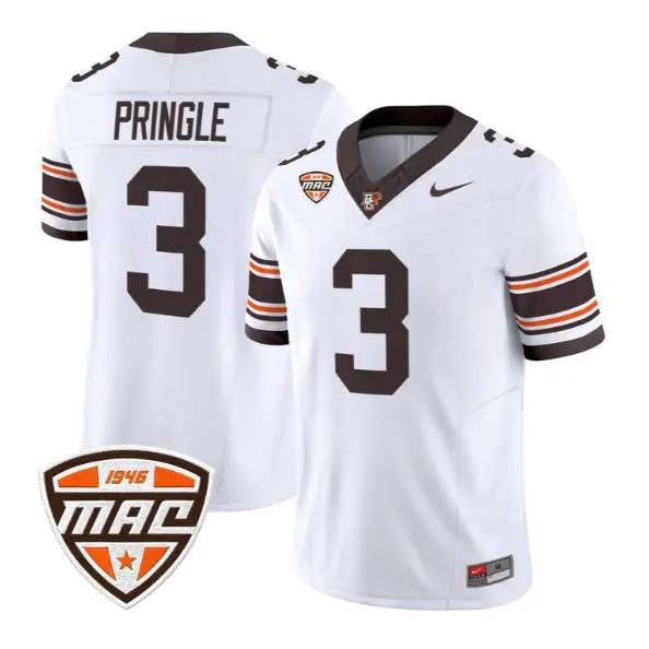 Dorian Pringle #3 Bowling Green Falcons Jersey 2026 Limited Stitched by My Store NCAA Football Jerseys
