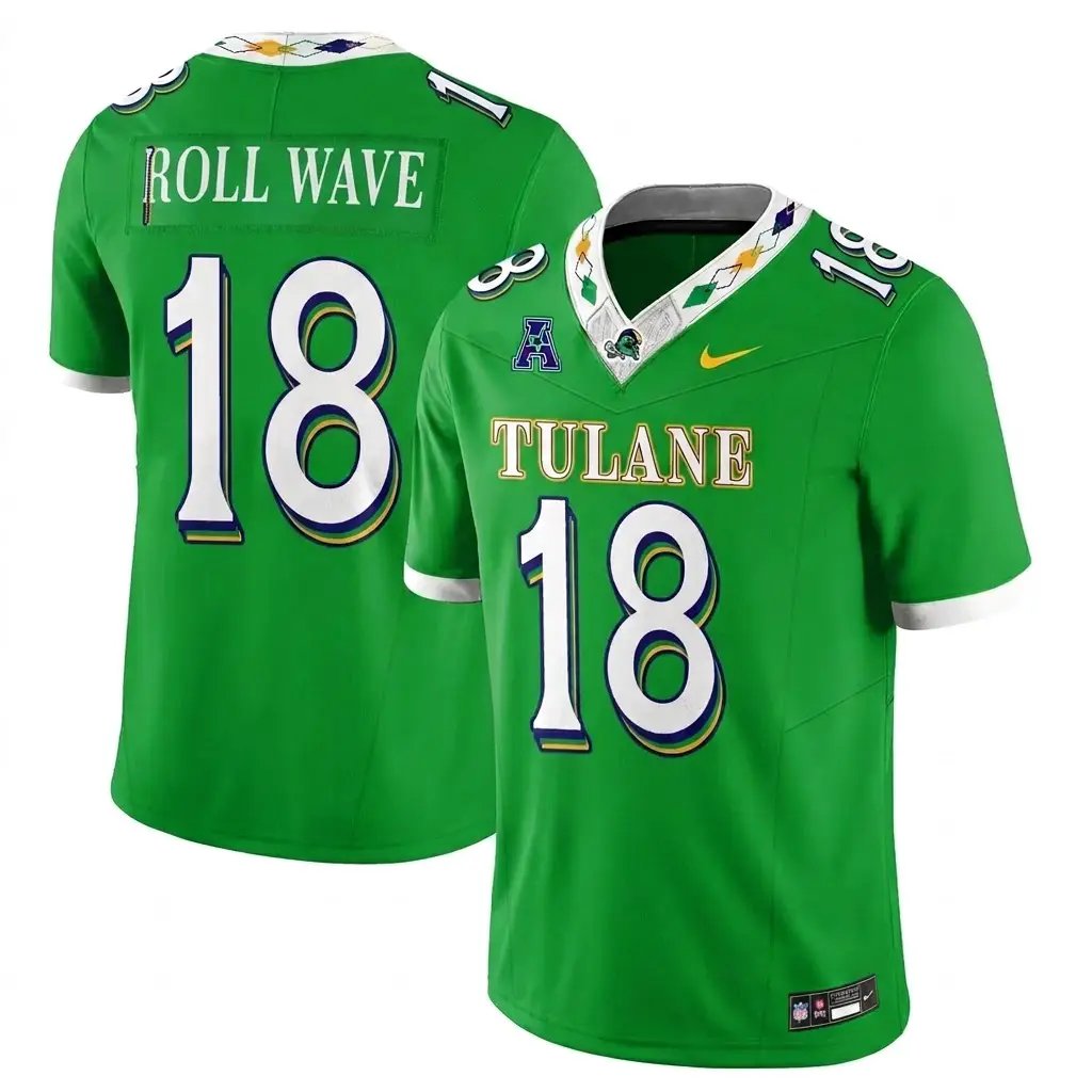 Tulane Green Wave 2026 Mardi Gras-Inspired City Edition - Stitched 1 TUL 2026 Mardi Gras-Inspired City Edition - Stitched (2) by Tulane Green Wave