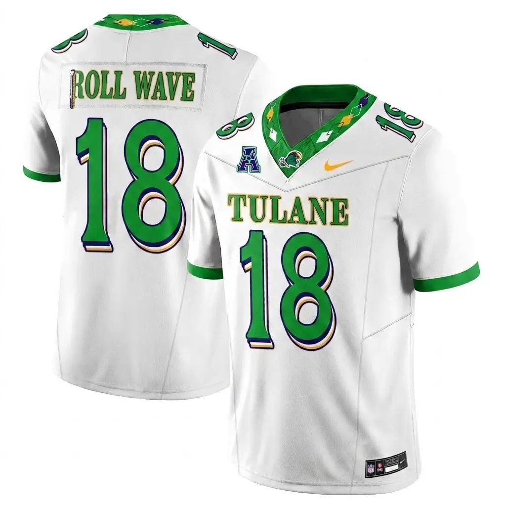 Tulane Green Wave 2026 Mardi Gras-Inspired City Edition - Stitched 33 TUL 2026 Mardi Gras-Inspired City Edition - Stitched (2) by Tulane Green Wave