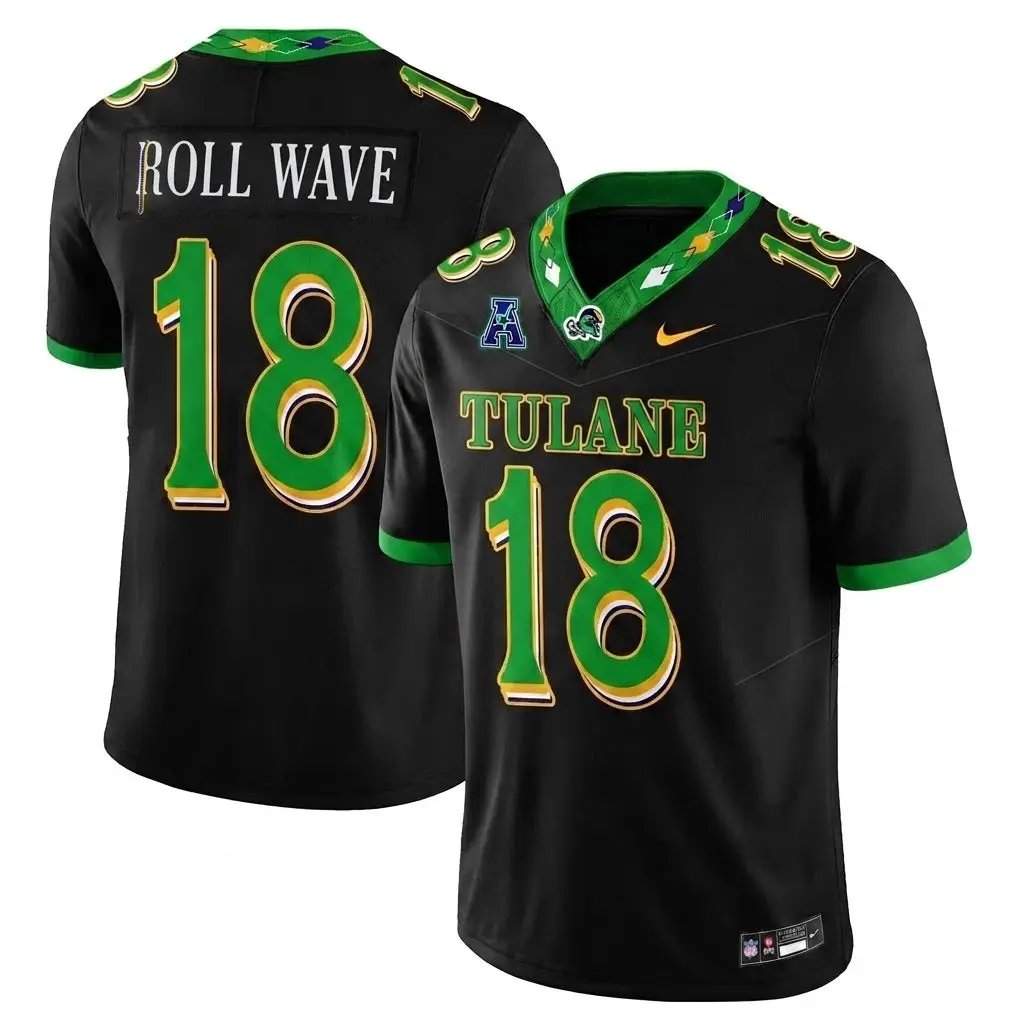Tulane Green Wave 2026 Mardi Gras-Inspired City Edition - Stitched 32 TUL 2026 Mardi Gras-Inspired City Edition - Stitched (2) by Tulane Green Wave