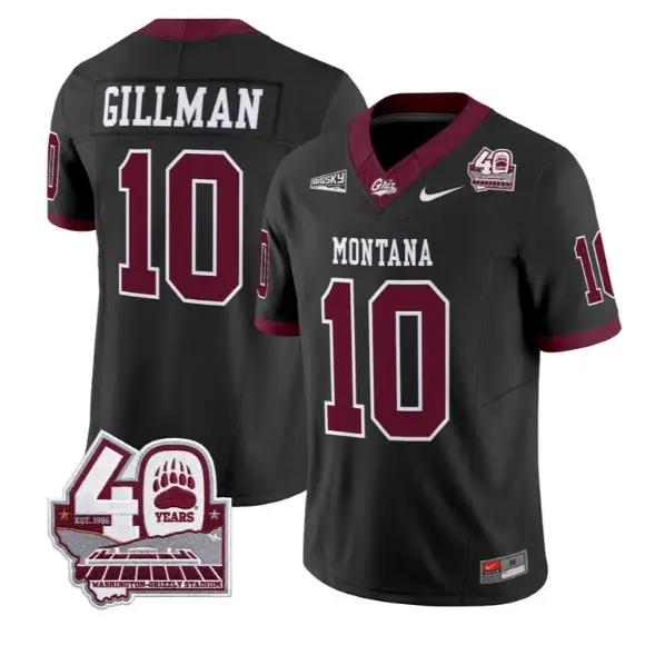 Eli Gillman Jersey #10 Montana Grizzlies 2026 Limited All Stitched 2 Eli Gillman Jersey #10 Montana Grizzlies 2026 Limited All Stitched by My Store NCAA Football Jerseys