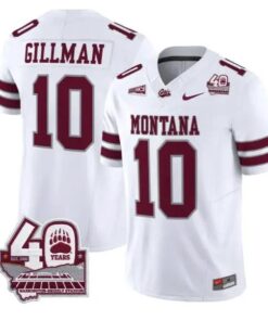 Eli Gillman Jersey #10 Montana Grizzlies 2026 Limited All Stitched 10 Eli Gillman Jersey #10 Montana Grizzlies 2026 Limited All Stitched by My Store NCAA Football Jerseys