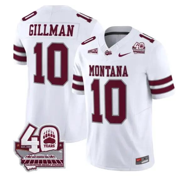 Eli Gillman Jersey #10 Montana Grizzlies 2026 Limited All Stitched 5 Eli Gillman Jersey #10 Montana Grizzlies 2026 Limited All Stitched by My Store NCAA Football Jerseys