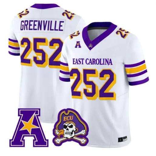 Greenville Jersey #252 East Carolina Pirates 2026 Vapor Limited All Stitched 1 Greenville Jersey #252 East Carolina Pirates 2026 Vapor Limited All Stitched by My Store NCAA Football Jerseys