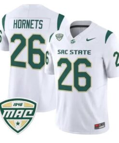 Hornets Jersey #26 Sacramento State Hornets 2026 Limited Stitched by My Store NCAA Football Jerseys