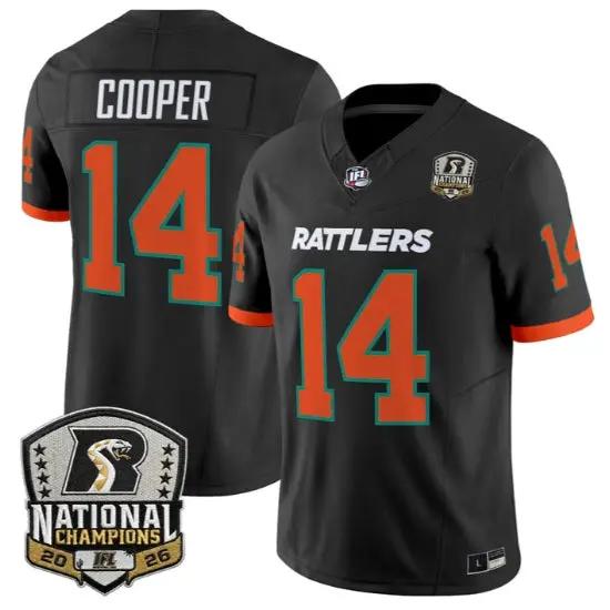 Hunkie Cooper Jersey #14 Arizona Rattlers 2026 National Patch Stitched by My Store NCAA Football Jerseys