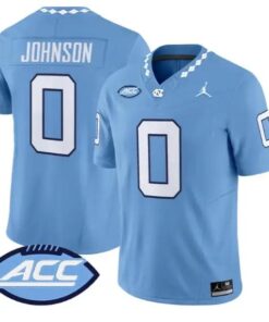 Isaiah Johnson Jersey #0 North Carolina Tar Heels 2026 All Stitched by My Store NCAA Football Jerseys
