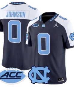Isaiah Johnson Jersey #0 North Carolina Tar Heels 2026 All Stitched by My Store NCAA Football Jerseys