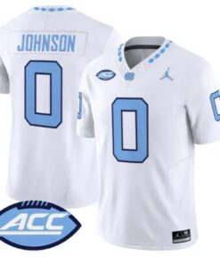 Isaiah Johnson Jersey #0 North Carolina Tar Heels 2026 All Stitched by My Store NCAA Football Jerseys