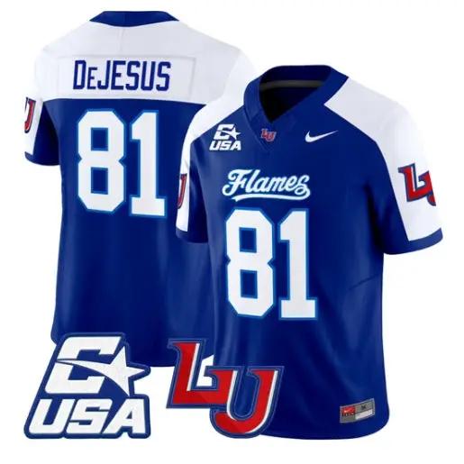 Jakobe DeJesus Jersey #81 Liberty Flames 2026 Vapor Limited Stitched by My Store NCAA Football Jerseys