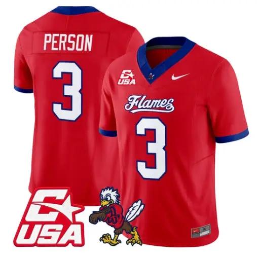 Jamari Person Jersey #3 Liberty Flames 2026 Vapor Limited Stitched 4 Jamari Person Jersey #3 Liberty Flames 2026 Vapor Limited Stitched by My Store NCAA Football Jerseys