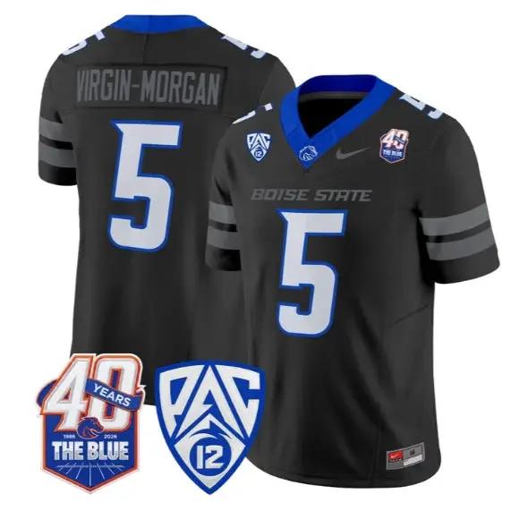 Jayden Virgin-Morgan Jersey #5 Boise State Broncos 2026 All Stitched 1 Jayden Virgin-Morgan Jersey #5 Boise State Broncos 2026 All Stitched by My Store NCAA Football Jerseys