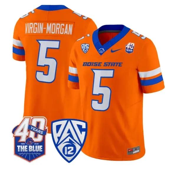 Jayden Virgin-Morgan Jersey #5 Boise State Broncos 2026 All Stitched 3 Jayden Virgin-Morgan Jersey #5 Boise State Broncos 2026 All Stitched by My Store NCAA Football Jerseys