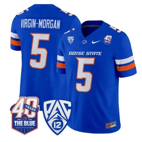 Jayden Virgin-Morgan Jersey #5 Boise State Broncos 2026 All Stitched 5 Jayden Virgin-Morgan Jersey #5 Boise State Broncos 2026 All Stitched by My Store NCAA Football Jerseys