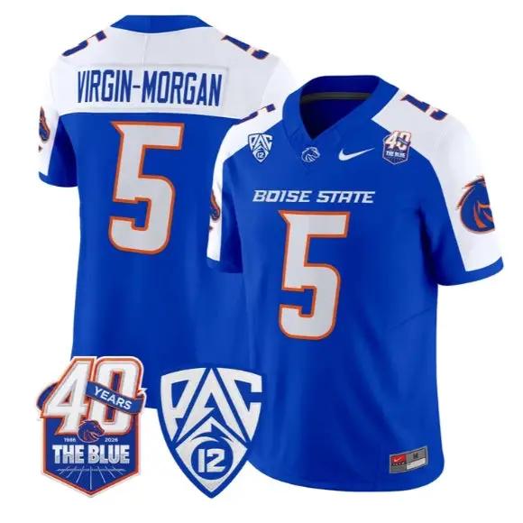 Jayden Virgin-Morgan Jersey #5 Boise State Broncos 2026 All Stitched 4 Jayden Virgin-Morgan Jersey #5 Boise State Broncos 2026 All Stitched by My Store NCAA Football Jerseys