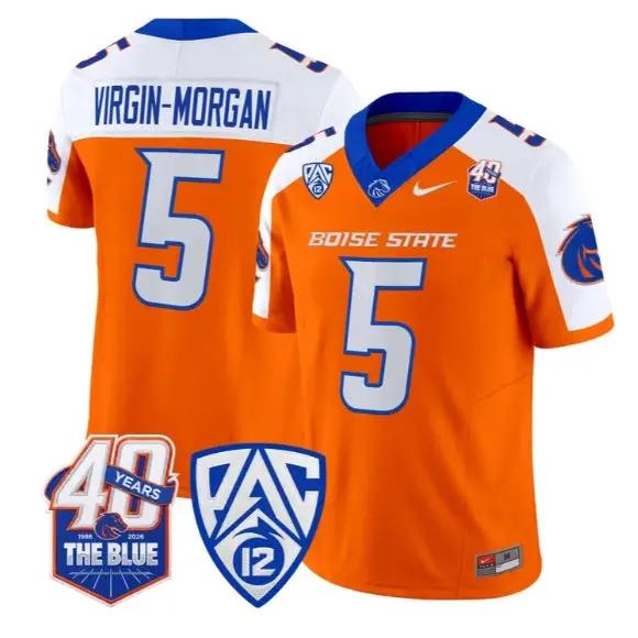 Jayden Virgin-Morgan Jersey #5 Boise State Broncos 2026 All Stitched 2 Jayden Virgin-Morgan Jersey #5 Boise State Broncos 2026 All Stitched by My Store NCAA Football Jerseys