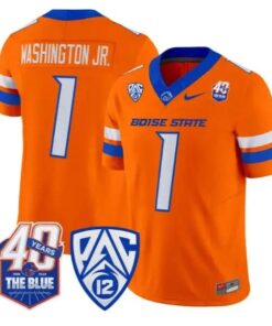 Jerico Washington Jr. Jersey #1 Boise State Broncos 2026 Stitched 9 Jerico Washington Jr. Jersey #1 Boise State Broncos 2026 Stitched by My Store NCAA Football Jerseys