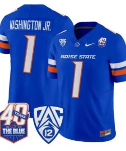 Jerico Washington Jr. Jersey #1 Boise State Broncos 2026 Stitched 11 Jerico Washington Jr. Jersey #1 Boise State Broncos 2026 Stitched by My Store NCAA Football Jerseys