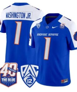 Jerico Washington Jr. Jersey #1 Boise State Broncos 2026 Stitched 10 Jerico Washington Jr. Jersey #1 Boise State Broncos 2026 Stitched by My Store NCAA Football Jerseys