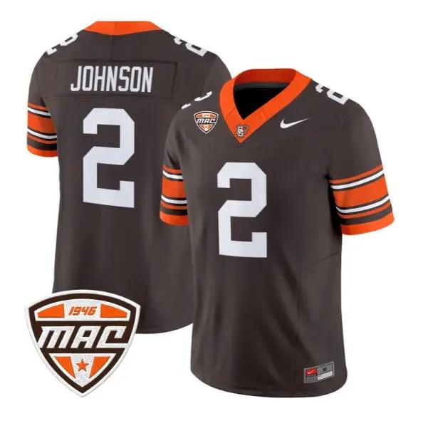 JoJo Johnson #2 Bowling Green Falcons Jersey 2026 Vapor All Stitched 2 JoJo Johnson #2 Bowling Green Falcons Jersey 2026 Vapor All Stitched by My Store NCAA Football Jerseys