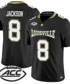 Lamar Jackson Jersey #8 Louisville Cardinals 2026 For The Ville Vapor Stitched by My Store NCAA Football Jerseys
