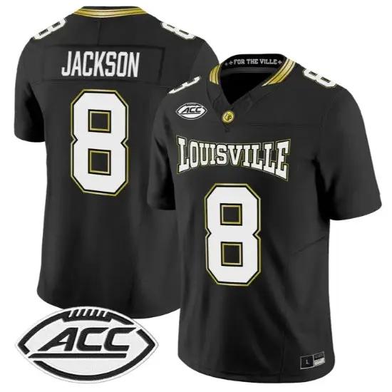 Lamar Jackson Jersey #8 Louisville Cardinals 2026 For The Ville Vapor Stitched 1 Lamar Jackson Jersey #8 Louisville Cardinals 2026 For The Ville Vapor Stitched by My Store NCAA Football Jerseys
