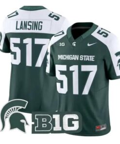 Lansing Jersey #517 Michigan State Spartans 2026 Limited Stitched by My Store NCAA Football Jerseys