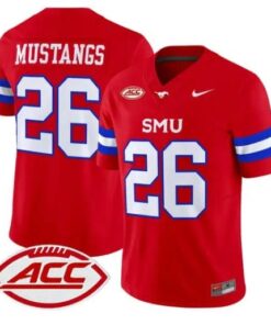 Mustangs Jersey #26 SMU Mustangs 2026 Vapor Limited All Stitched 9 Mustangs Jersey #26 SMU Mustangs 2026 Vapor Limited All Stitched by My Store NCAA Football Jerseys