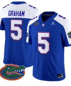 Myles Graham #5 Florida Gators Jersey 2026 Vapor Limited Stitched by My Store NCAA Football Jerseys